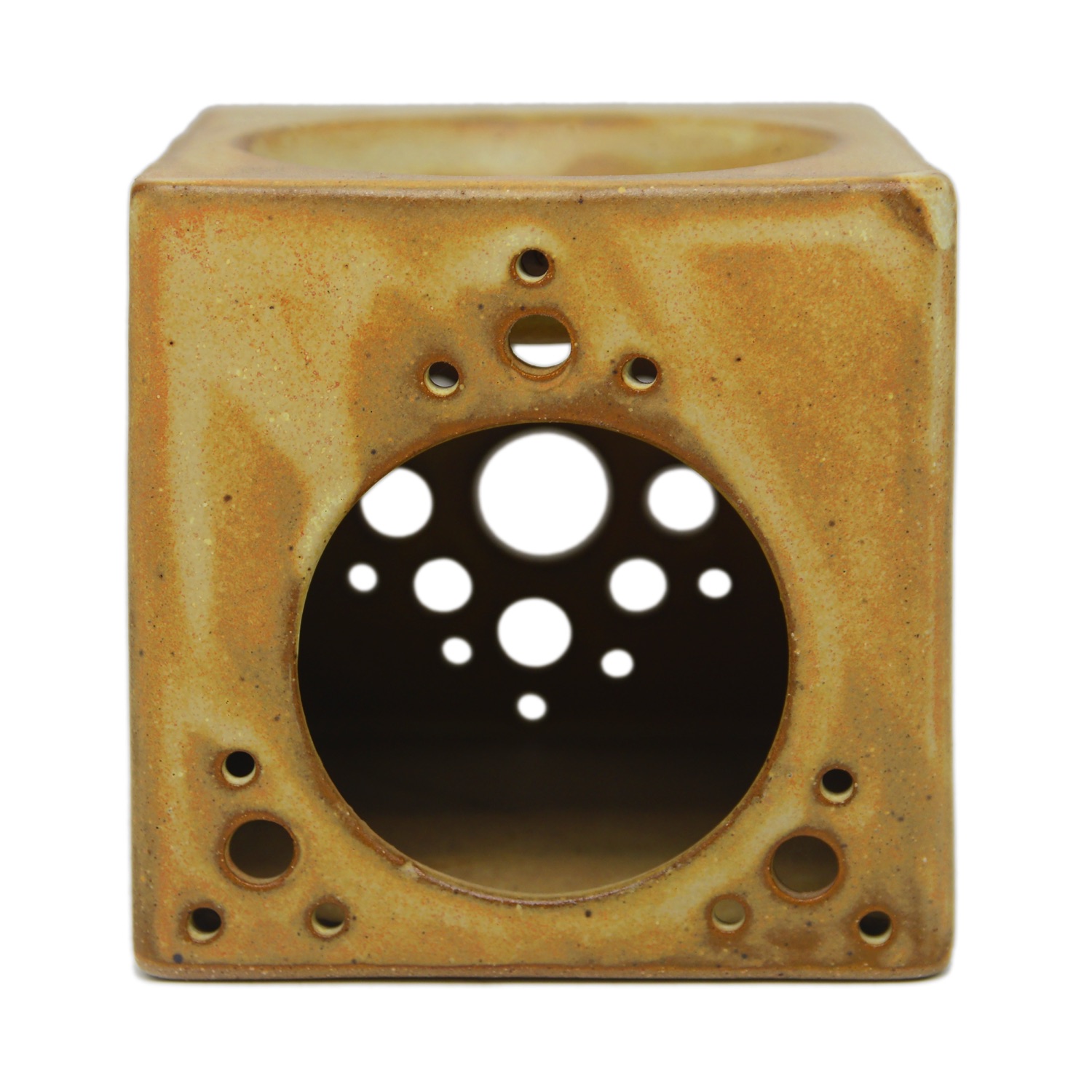 Đốt Tinh Dầu Vuông - Men 0077 Sành